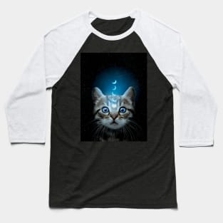 Celestial Cat Baseball T-Shirt